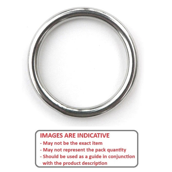 1152193 | BA-630RS (Each) --- Round Rings - 38.1x6.35 mm - - - Nickel Plated Steel Ring