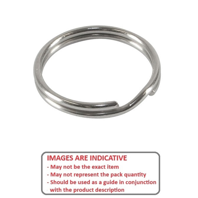 1037074 | RS18-26-ZP (Each) --- Split Rings - 1.78x23.6x27.3 mm Zinc Plated Steel - Carbon Spring Steel Zinc Plated