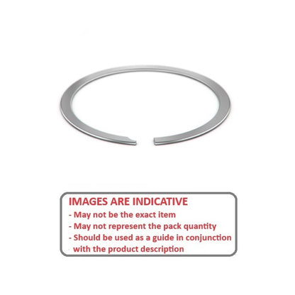 1084712 | US-037 (PK-25) --- External Retaining Rings - 9.525x0.38x8.92 mm Spiral Rings - Carbon Spring Steel Spiral Ring