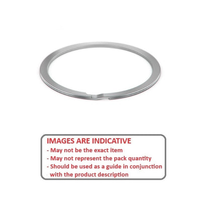 1201978 | RS-462 (Pack of 500)  --- External Retaining Rings - 117.48x1.83x113.92 mm Spiral Rings - Carbon Spring Steel Spiral Ring