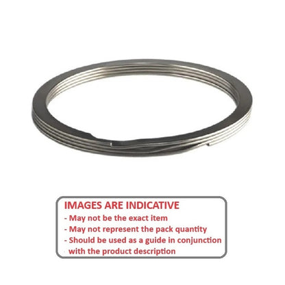 1140389 | RRN-112 (PK-6) --- Internal Retaining Rings - 28.58x1.27x30.41 mm Spiral Rings - Carbon Spring Steel Spiral Ring