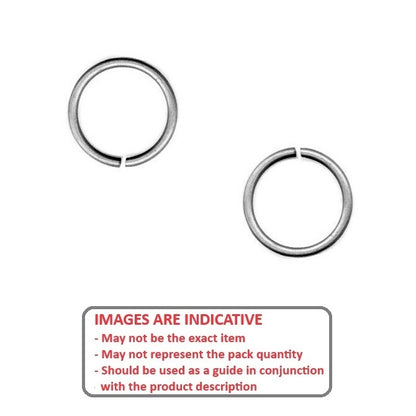1140398 | WRE-0286-RD-HC (Each) --- External Retaining Rings - 28.58x3.3x26.54 mm Round Wire - Carbon Spring Steel