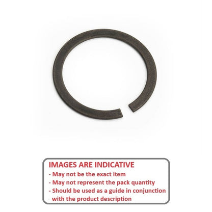 1126848 | WRE-0191-SQ-HC (Pack of 300)  --- External Retaining Rings - 19.05x2.36x17.88 mm Snap Rings - Carbon Spring Steel
