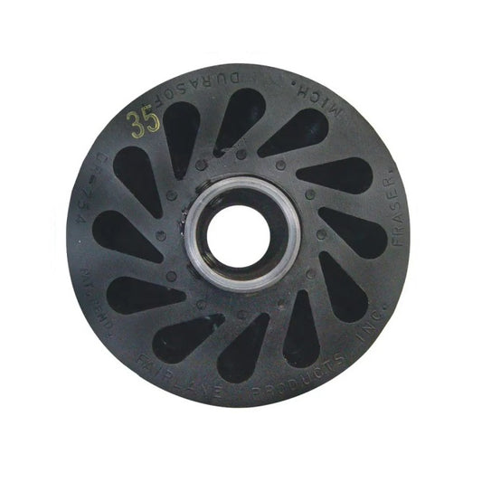 Durasoft Shaft Mount Rollers - 101.6x49.28x12.7 mm - Neoprene Rubber 20A
