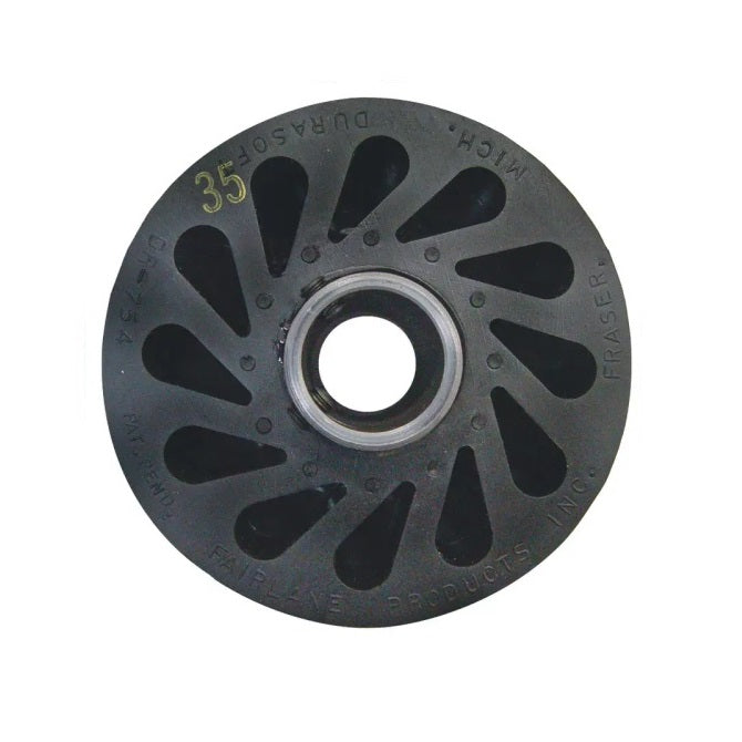Durasoft Shaft Mount Rollers - 101.6x49.28x12.7 mm - Neoprene Rubber 35A