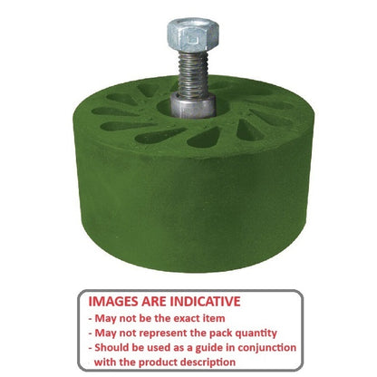 1171422 | RR-444RS (Each) --- Durasoft Stud Mount Rollers - 63.5 mm 1/2-13 UNC - 12.7mm - 35.814 mm - Urethane Roller