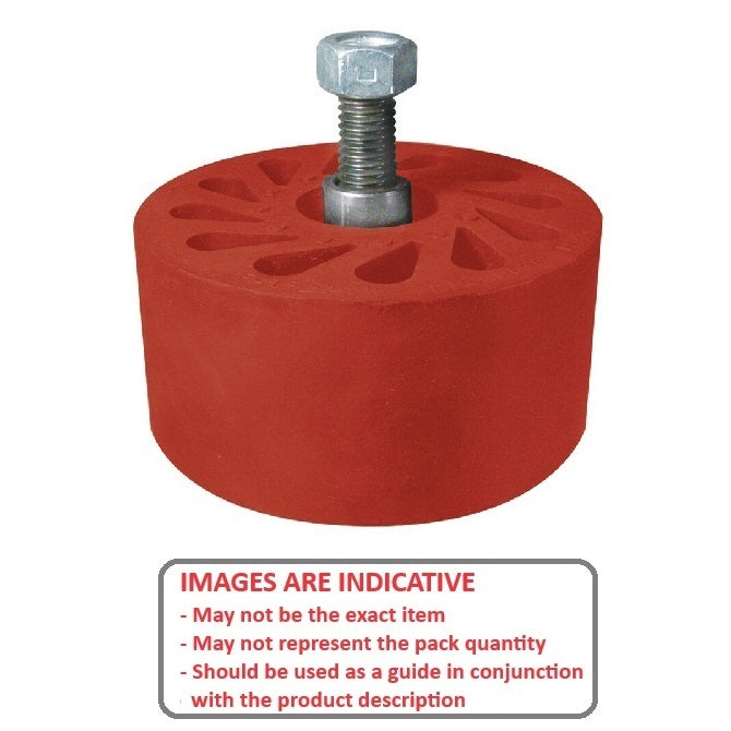 1172410 | RR-445RS (Each) --- Durasoft Stud Mount Rollers - 63.5 mm 1/2-13 UNC - 12.7mm - 35.814 mm - Urethane Roller