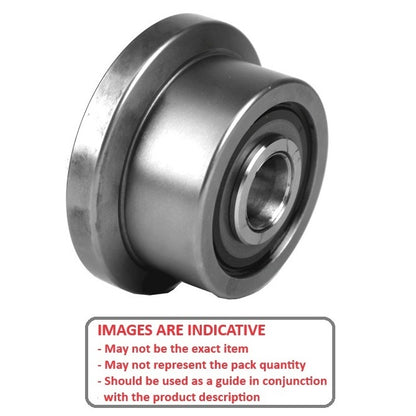 1180088 | CCF950RS (Each) --- Flanged Rollers - 76.2x46.025x25.4 mm - Steel Roller
