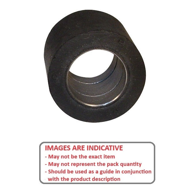 1164495 | RR-1151RS (Each) --- Solid Shaft Mount Rollers - 50.8x49.28 - 31.80 - 31.90 Bonded Insert - Neoprene Rubber Roller