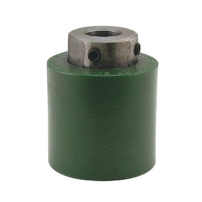 1191113 | RR-386RS (Each) --- Solid Shaft Mount Rollers - 101.6x49.28 - 25.43 - 25.55 Coloured Urethane - Urethane Roller