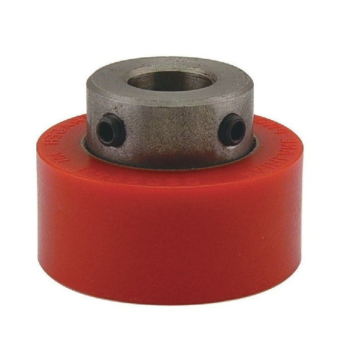 1191111 | RR-394RS (Each) --- Solid Shaft Mount Rollers - 101.6x49.28 - 19.08 - 19.20 Coloured Urethane - Urethane Roller