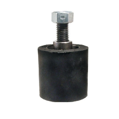 1152343 | RR-30RS (Each) --- Solid Stud Mount Rollers - 38.1x31.75 mm - 5/16-18 UNC - 7.94mm - Black Neoprene - Neoprene Rubber Roller