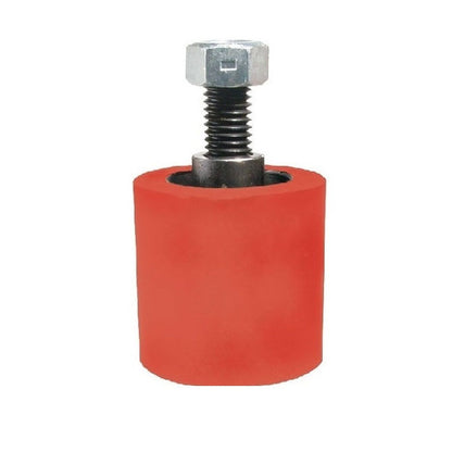 1152291 | RR-44RS (Each) --- Solid Stud Mount Rollers - 38.1x31.75 mm - 5/16-18 UNC - 7.94mm - Coloured Urethane - Urethane Roller