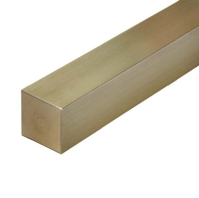 1104088 | 4R-0127-0914-BR360 (PK-4) --- Square Bar Rod - 12.7x914 mm - C360 Brass