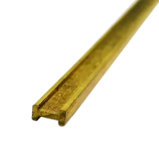 1036716 | 2RH-016-032-0300-BR385 (Each) --- H Section Bar Rod - 1.59x3.18x0.508 mm Brass Bar