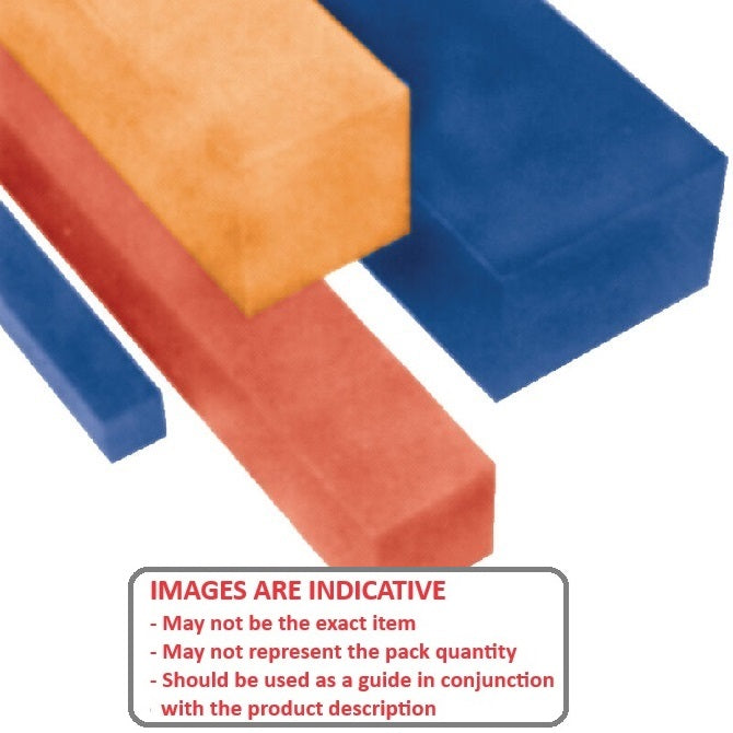 1122402 | 4R-0191-1219-U95R (Each) --- Square Bar Rod - 19.05 mm - 1219 - Polyurethane 95A