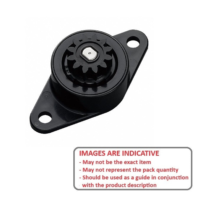 1059253 | DR-0050-B-N (Each) --- Rotary Dampers - 5.0 - +/- 1.0 - Ncm Bi-directional 50 RPM 5.0 to 15.0 Ncm
