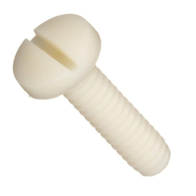 Binder Head Screws - 2-56 UNC - 2.18mm - 19.1 mm - Nylon - Zytel 101 - Slotted