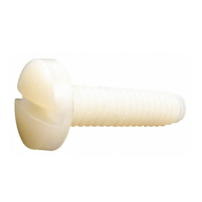 1049037 | SC035C-016-BD-SL-N (PK-10) --- Binder Head Screws - 6-32 UNC - 3.5mm - 15.9 mm - Nylon - Zytel 101 - Slotted Screw