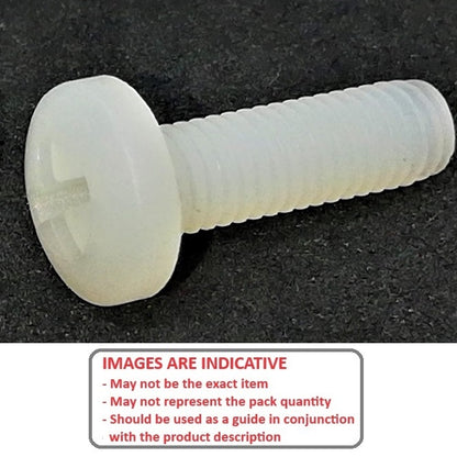 1073091 | SC064C-051-BD-PH-N (PK-10) --- Binder Head Screws - 1/4-20 UNC - 6.35mm - 50.8 mm - Nylon - Zytel 101 - Screw