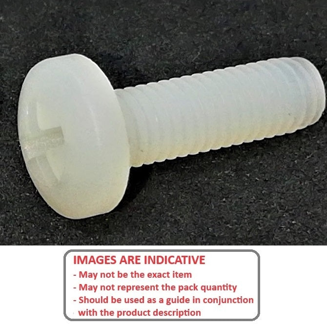 1037864 | SC020M-004-BD-PH-N (PK-50) --- Binder Head Screws - M2 - 2x0.4mm - 4 mm - Nylon Screw