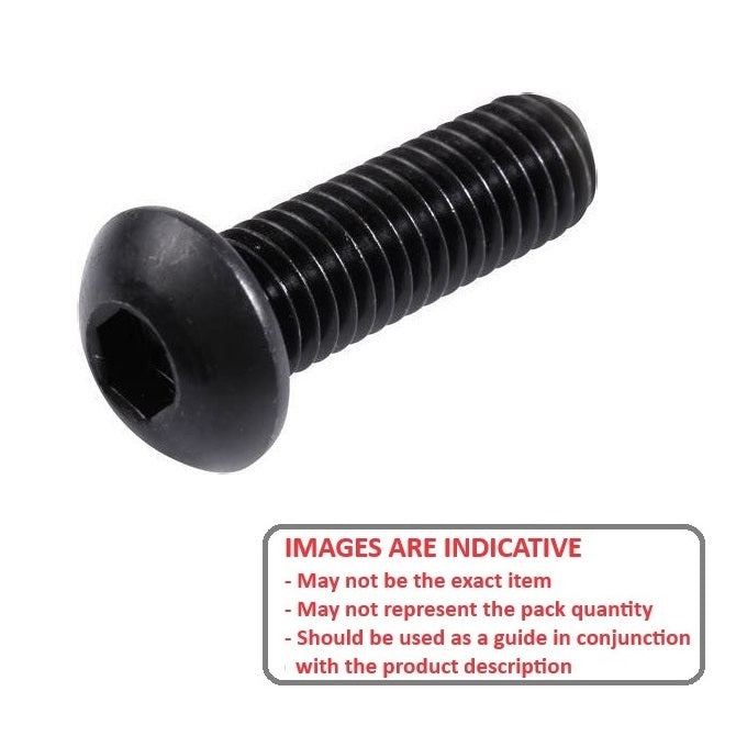1042756 | SC025C-010-B-SK-C (PK-20) --- Button Screws - 3-48 UNC - 2.52mm - 9.5 mm - Alloy Steel Socket Screw