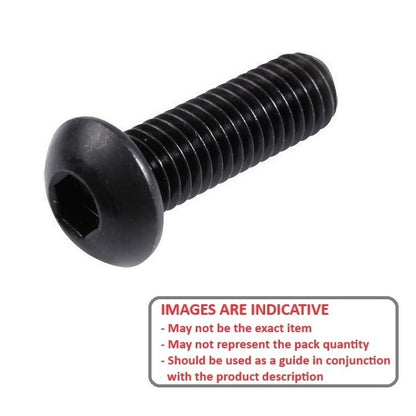 1072409 | SC064C-025-B-SK-C (PK-50) --- Button Screws - 1/4-20 UNC - 6.35mm - 25.4 mm - Alloy Steel Socket Screw