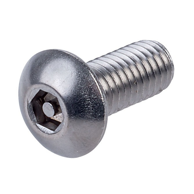 1044294 | SCS0300-012-B-SK-S4 (PK-6) --- Security Screws - M3 - 3x0.5mm - 12 mm - 304 Stainless Button Screw