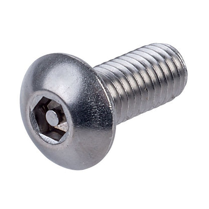 1044294 | SCS0300-012-B-SK-S4 (PK-6) --- Security Screws - M3 - 3x0.5mm - 12 mm - 304 Stainless Button Screw