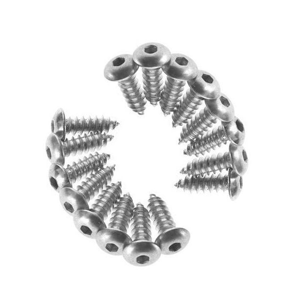 1043621 | SCT0285-019-B-SK-CZ-SM (PK-10) --- Button Screws - 2.85mm - 4 Gauge - 19.1 mm - Steel - Zinc Plated Socket Screw