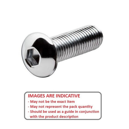 1042203 | SC025M-010-B-SK-S4 (PK-10) --- Button Screws - M2.5 - 2.5x0.45mm - 10 mm - 304 Stainless Socket Screw