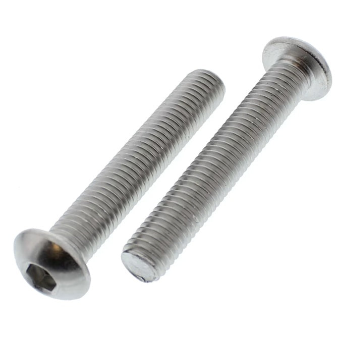 1041095 | SC025M-016-B-SK-S4 (PK-10) --- Button Screws - M2.5 - 2.5x0.45mm - 16 mm - 304 Stainless Socket Screw
