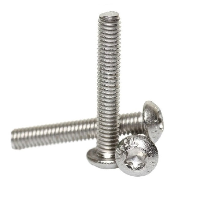 Button Screws - 1-72 UNF - 1.85mm - 9.5 mm - 304 Stainless Torx