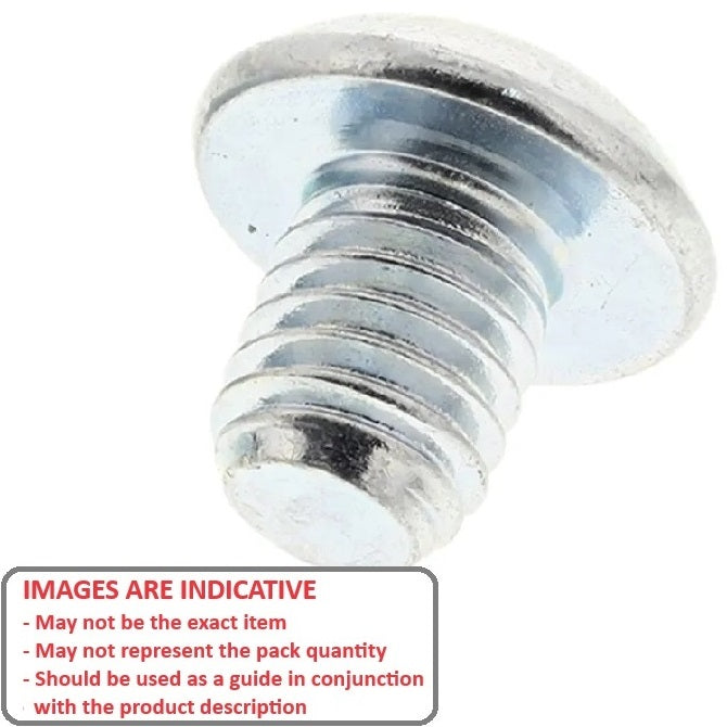 1070590 | SC064C-010-B-SK-CZ (PK-10) --- Button Screws - 1/4-20 UNC - 6.35mm - 9.5 mm - Zinc Plated Steel Socket Screw