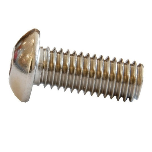 Button Screws - 5/16-24 UNF - 7.94mm - 31.8 mm - Zinc Plated Steel Socket