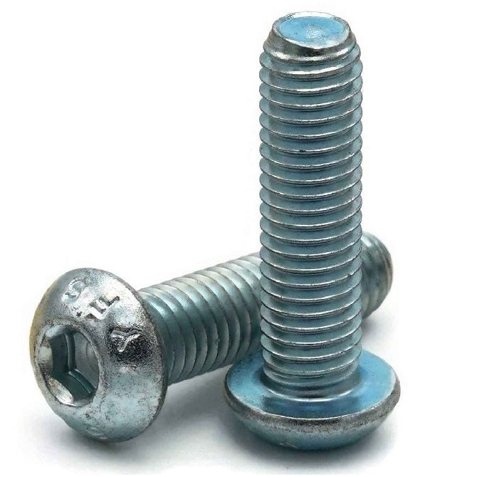 Button Screws - 1/2-13 UNC - 12.7mm - 76.2 mm - Zinc Plated Steel Socket