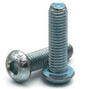 Button Screws - M4 - 4x0.7mm - 20 mm - Zinc Plated Steel Socket