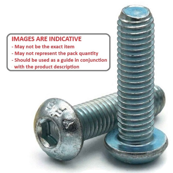 1115568 | SC160M-100-B-SK-CZ (PK-50) --- Button Screws - M16 - 16x2mm - 100 mm - Zinc Plated Steel Socket Screw