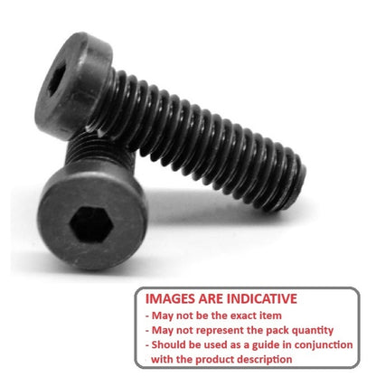 1080692 | SC080M-016-LH-SK-C (PK-5) --- Low Head Socket Screws - M8 - 8x1.25mm - 16 mm - High Tensile Steel / Black Oxide Carbon Steel Screw