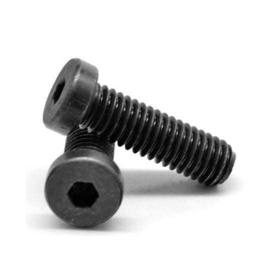 Low Head Socket Screws - 10-24 UNC - 4.76mm - 12.7 mm - High Tensile Steel / Black Oxide Carbon Steel