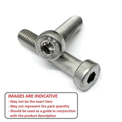 1052726 | SC040M-010-LH-SK-S6L (PK-2) --- Low Head Socket Screws - M4x0.7 10x7 mm 316L Stainless - Stainless Steel 316L Screw