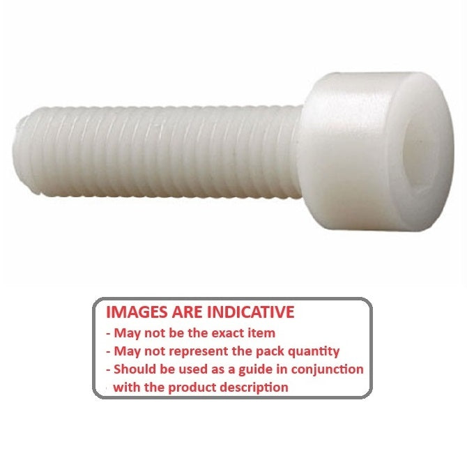 1072427 | SC064C-025-C-SK-N (PK-10) --- Socket Cap Screws - 1/4-20 UNC - 6.35mm - 25.4 mm - Nylon - Zytel 101 - Screw