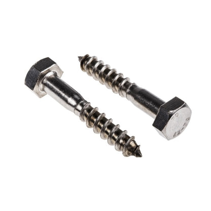 1068416 | SCT0600-120-CO-S6 (PK-50) --- Coach Screws - Approx Diameter M6 - 120 mm - Stainless Steel 316 Similar to A4, 18-10 Screw