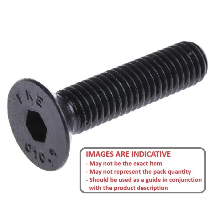 1106735 | SK140M-060-SK-C (PK-50) --- Countersunk Screws - M14 - 14x2mm - 60 mm - High Tensile Steel / Black Oxide Socket Screw