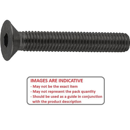 1038393 | SK019C-013-SK-C (PK-100) --- Countersunk Screws - 1-64 UNC - 1.85mm - 12.7 mm - High Tensile Steel / Black Oxide Socket Screw