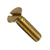 Countersunk Screws - M2.5 - 2.5x0.45mm - 8 mm - Brass Slotted