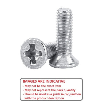 1048670 | SK035C-006-PH-BO (PK-50) --- Countersunk Screws - 6-32 UNC - 3.5mm - 6.4 mm - Black Oxide Steel Phillips Screw