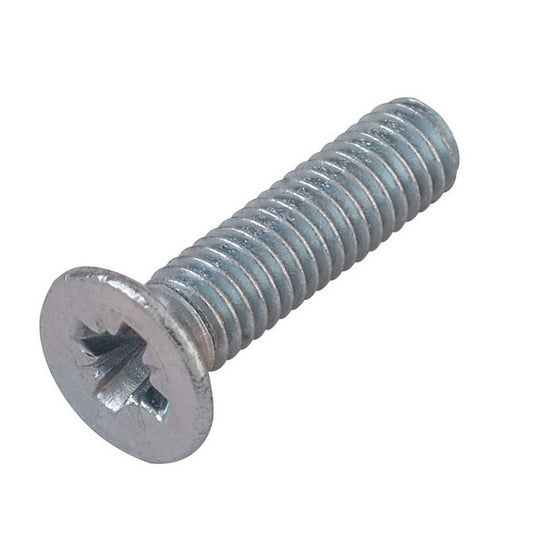 Countersunk Screws - M10 - 10x1.5mm - 30 mm - Zinc Plated Steel Pozidrive