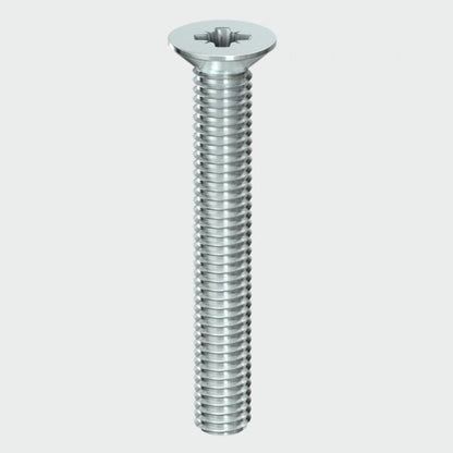 1062517 | SK050M-040-PZ-CZ (PK-100) --- Countersunk Screws - M5 - 5x0.8mm - 40 mm - Zinc Plated Steel Pozidrive Screw