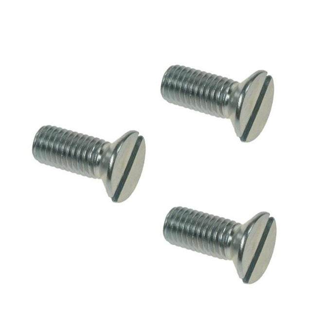 1047182 | SK032W-006-SL-CZ (PK-10) --- Countersunk Screws - 1/8-40 BSW - 3.175mm - 6.4 mm - Zinc Plated Steel Slotted Screw